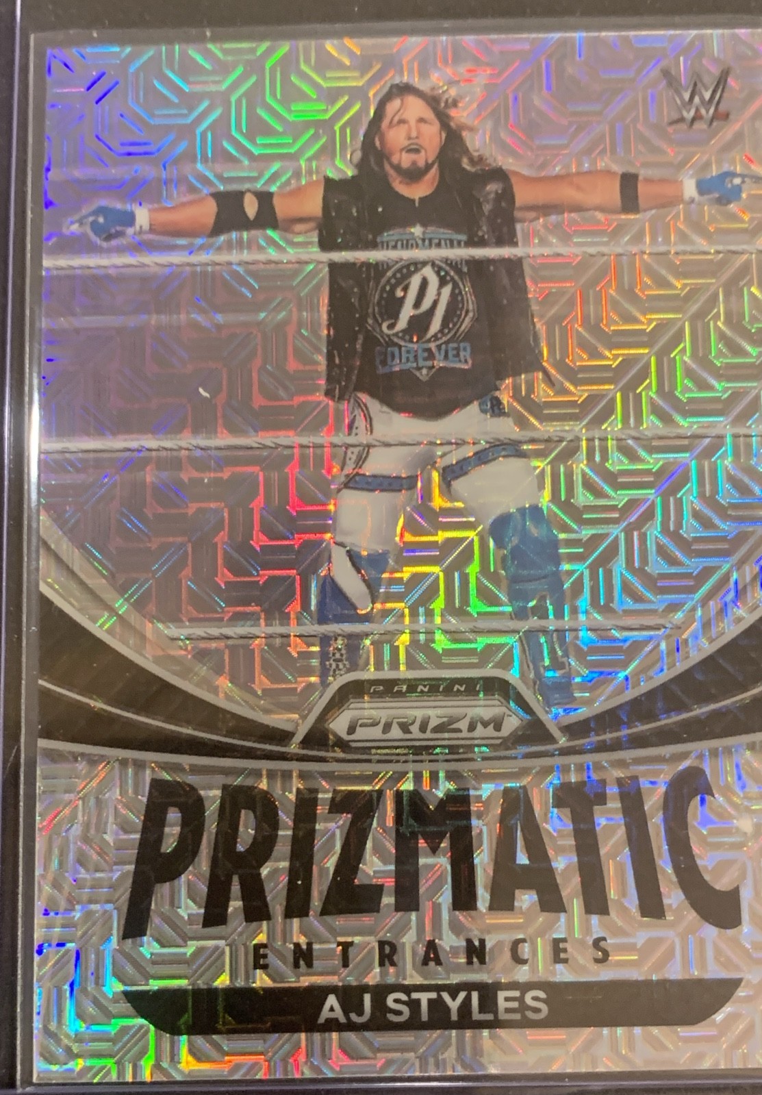 2023 Panini Prizm WWE - Prizmatic Entrances AJ Styles #20 Mojo Prizm /25