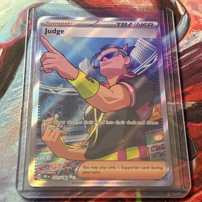 Judge 222/182 Full Art Trainer Pokémon Destined Rivals Ultra Rare NM