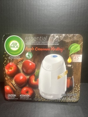  Air Wick Essential Mist Diffuser & Refill Apple Cinnamon Medley New