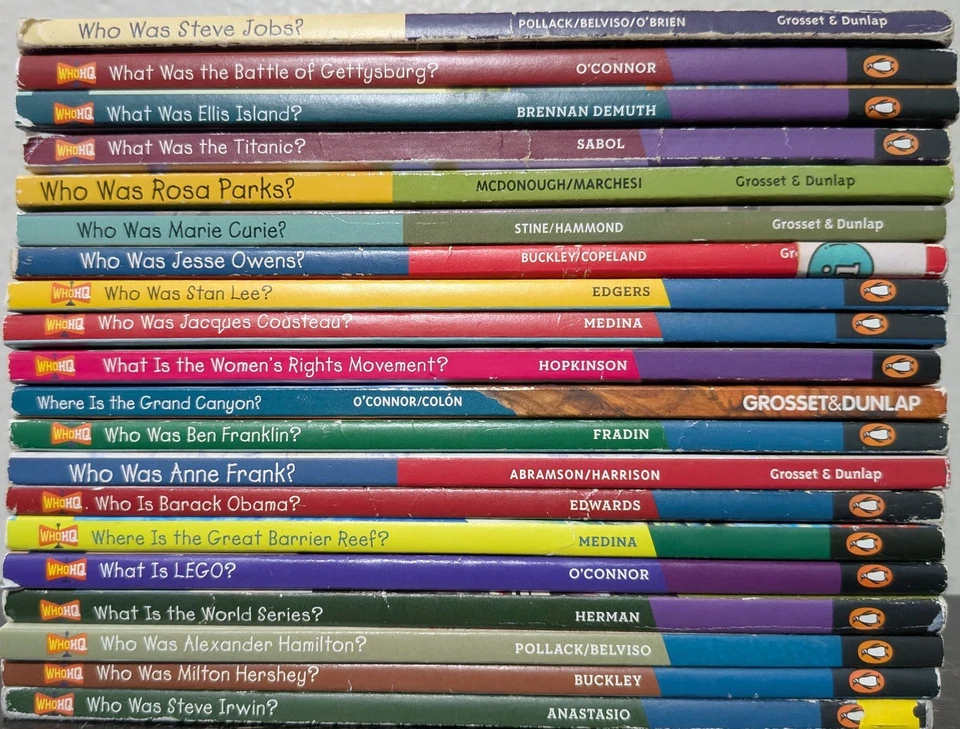 Huge 20 Lot Who Was Where Is What Was Series Books Set Biography History WHO HQ - Image 2 of 4