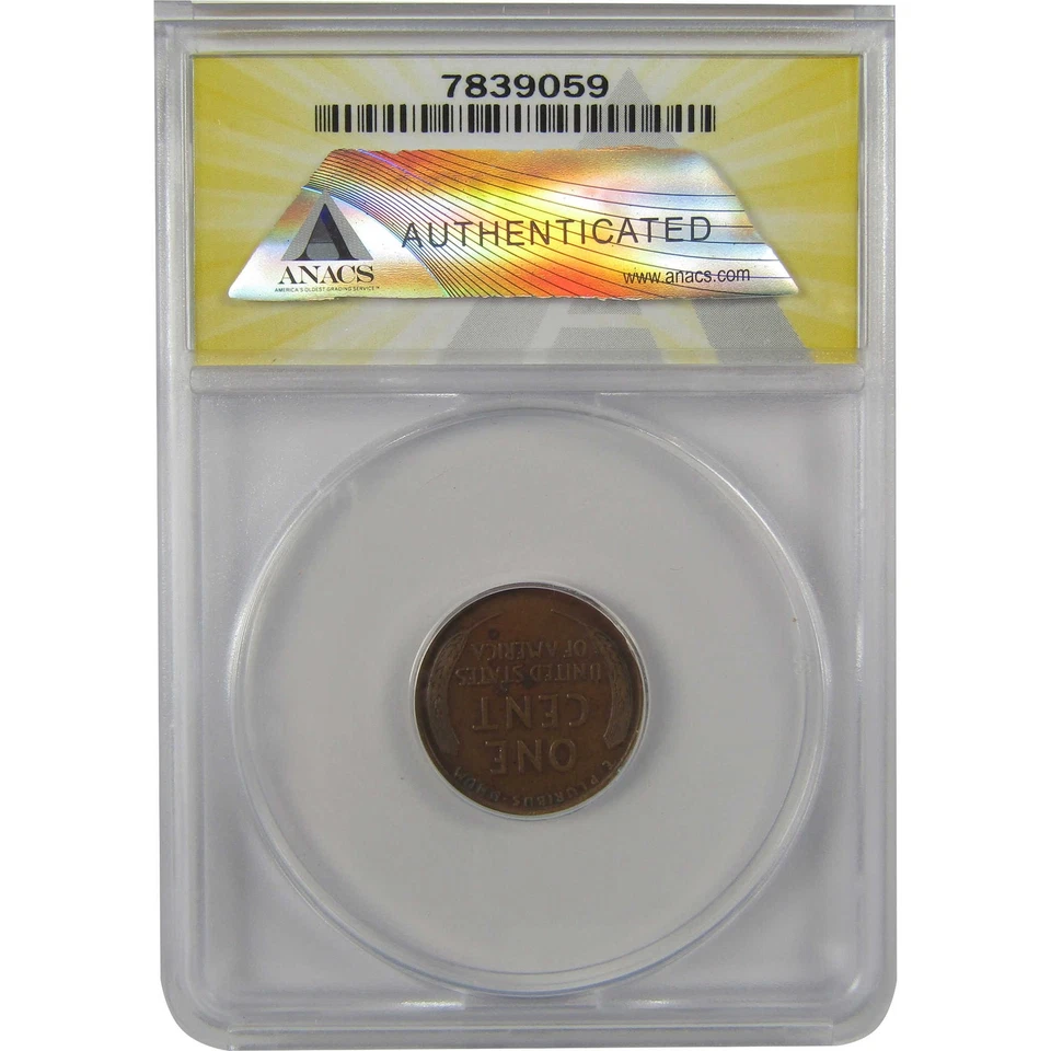 1912 D Lincoln Wheat Cent VF 20 ANACS Penny 1c Coin SKU:I22121 - Image 2 of 4