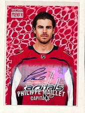 2020-21  Skybox Premium Auto Philippe Maillet Washington Capital Autograph