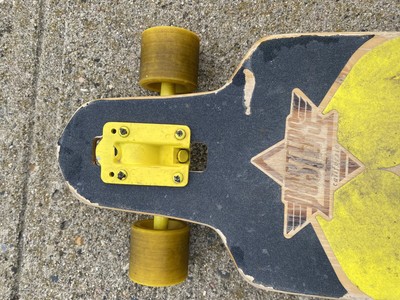 Longboard Vintage Dusters California - Motif Fleurs Hippies - 37 Pouces - Pour Cruising - Occasion