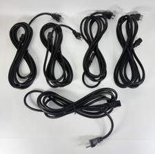 Lot of 5 NEMA 6-15P to IEC-60320 C13 Heavy Duty Power Cord 14AWG 250V SJT 15-ft