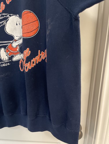 Vtg Snoopy 1958 Welcome To Orange County United Feature Syndicate Sweater Men XL - Picture 5 of 8