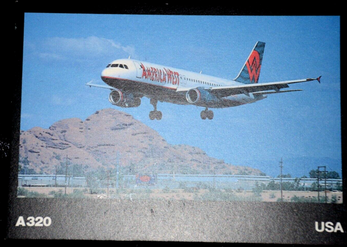 59176 AK Airplane Airport American West A320 USA Phoenix | eBay