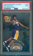 1999-00 Upper Deck Century Legends KOBE BRYANT Epic Milestones #EM9 Lakers PSA 9
