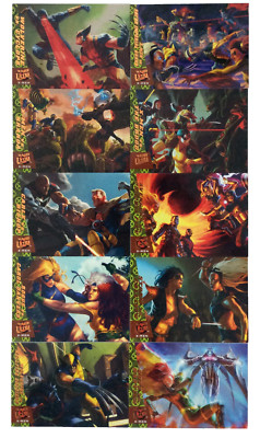 2018 Fleer Marvel Ultra X-Men GREATEST BATTLES Complete Set #GB1-GB10 (10 cards)