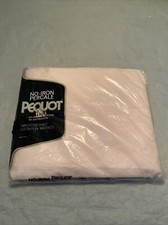 Vintage Pequot Twin Fitted Sheet. Pink 39x76".Springs Mill Made In USA New O.S.