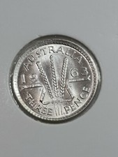 Australian 1963 THREEPENCE CH UNC +