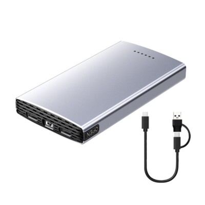 M.2 Two Bay Hard Disk Case Box NVME Two Protocols Disk Array USB3.2 Fast Speed