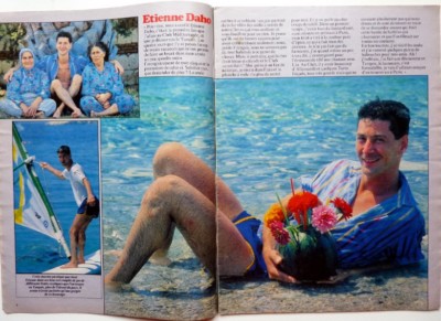 ETIENNE DAHO => Presseausschnitt 2 Seiten 1984 // FRENCH CLIPPING