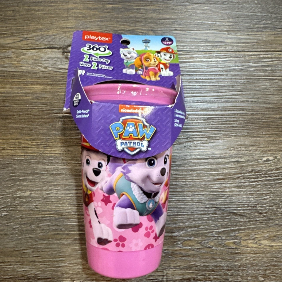 Paw Patrol 360 Spoutless Sippy Cup 2 Piece Cup 10 Oz BPA Free - Image 4 of 4
