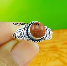 Sunstone Gemstone 925 sterling silver handmade Gift Ring US size 5 to 10