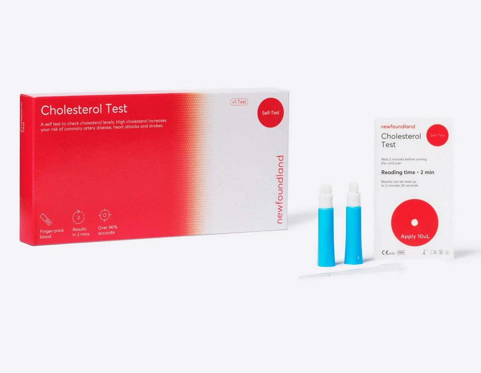 NEWFOUNDLAND Cholesterol Levels Test Kit - Lipid Profile Analysis - 99% Accurate Home Test fo