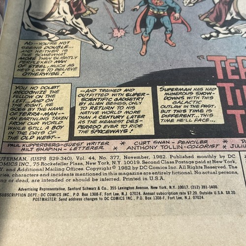 Superman Comic Book Issue #377 DC Comics 1982 Preview of Maters of the Universe - Picture 8 of 22