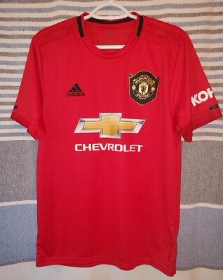 Adidas Manchester United 2019/20 Home Kit Soccer Jersey Red M