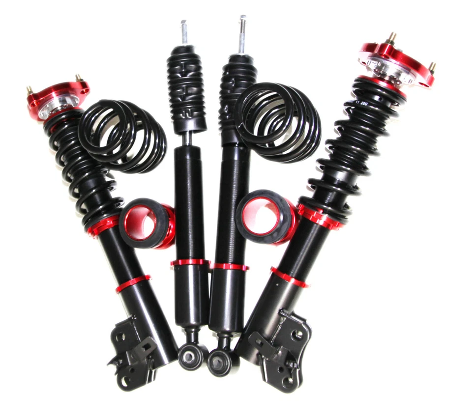 EMUSA Civic Full Coilover Suspension Kit for 2006-2011 Honda Civic RED — 第 3/4 张图片