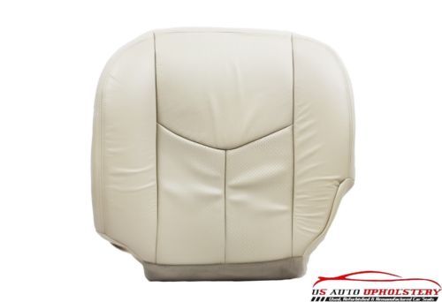 03 04 Cadillac Escala Driver Side Bottom Perf Leather Seat Cover Shale - Picture 1 of 4