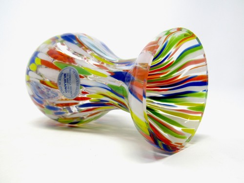 Sublime Italian Murano Glass Freeform Millefiori Murrine Art Glass Bottle Vase - Picture 8 of 10