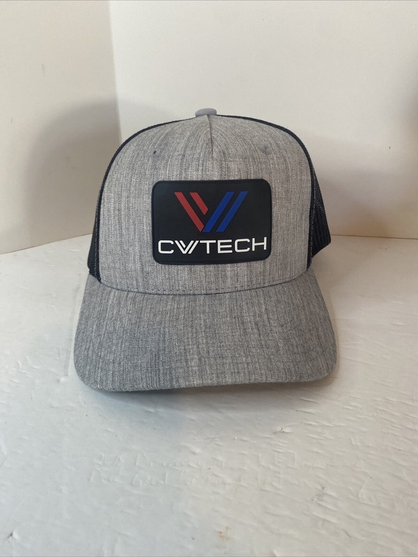 CVTech Chickasha Oklahoma Technology Center ball cap Grey/CVTech patch on front 