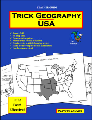 Trick Geography: USA -- Teacher Guide Curriculum by Patty Blackmer