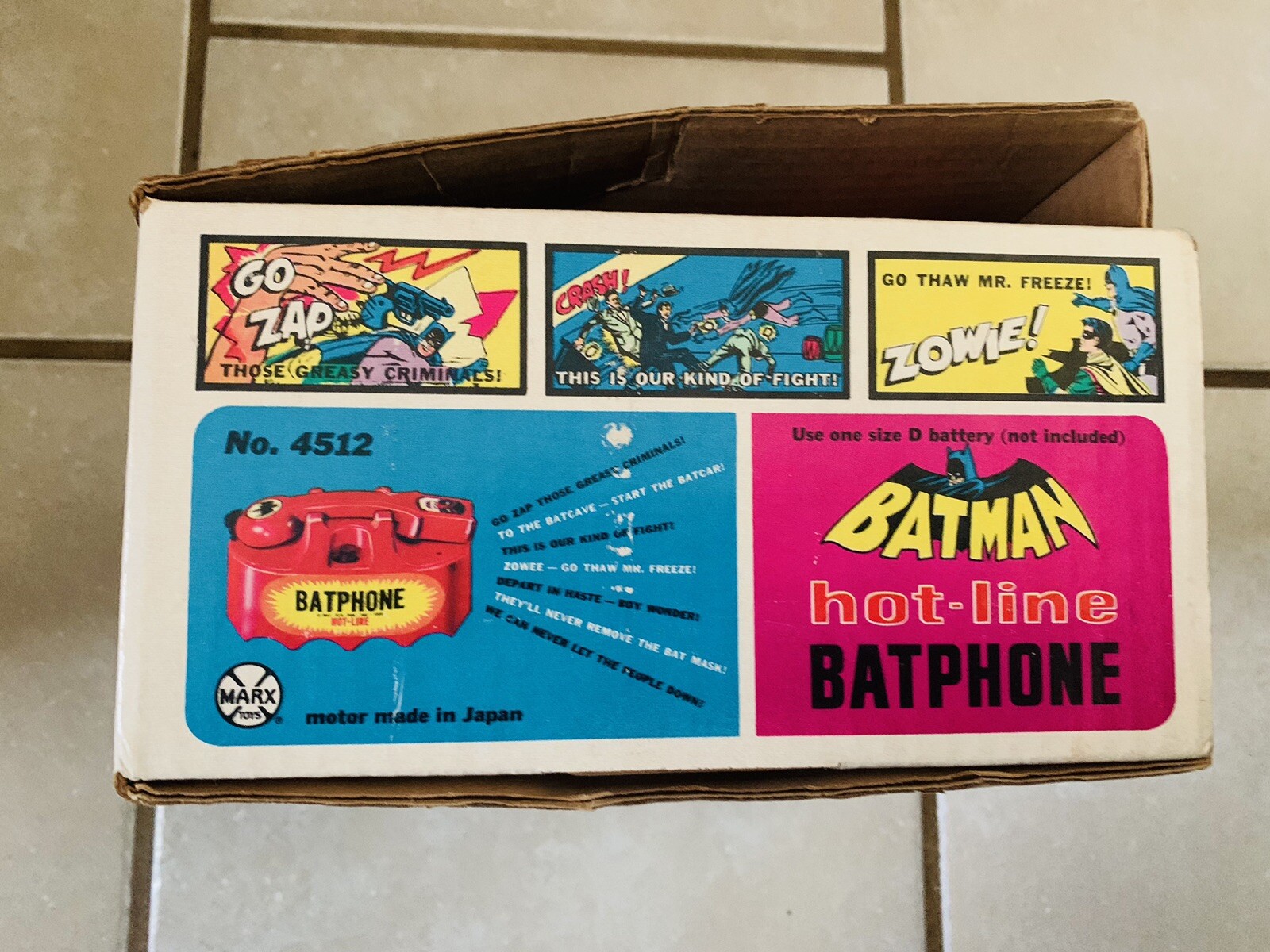 Very Rare Vintage 1966 Marx Batman Talking Batphone Hot-Line Toy ...