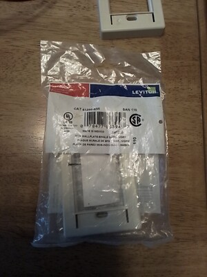  7 Leviton Ivory 1 Gang MOS Modular Insert Wallplate Cover Frame 41290-SMI 