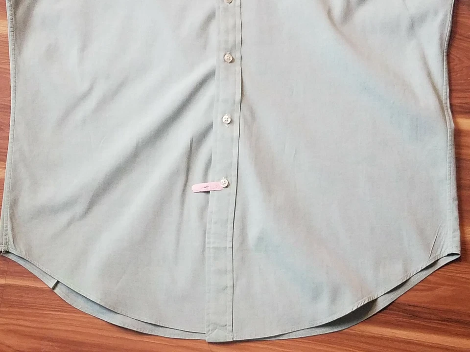 Camisa de vestir para hombre Ralph Lauren calce clásico verde manga larga talla 16,5 Foto 4 de 4