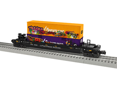 Lionel 2328340 Halloween Graffiti Maxi-Stack w/ Container Load