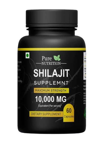 Shilajit Pur 10000 Mg - 60 Gélules - Acide Fulvique Puissant - Complément Ayurvédique