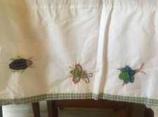 pottery barn kids Max applique crib bedskirt insects Bugs