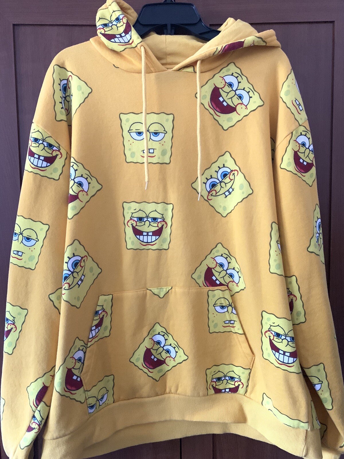 SpongeBob SquarePants Nickelodeon Hoodie Yellow Size … Gem