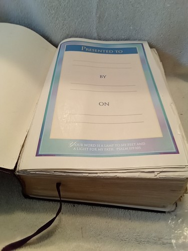 1985 NIV STUDY BIBLE Zondervan Bonded leather Burgundy Well Used Tabs - Picture 7 of 11