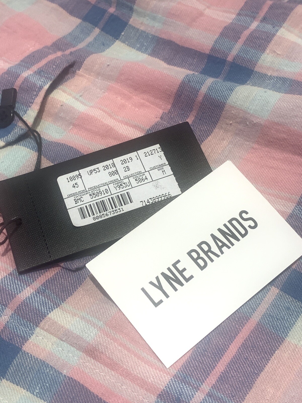 Saint Laurent Pastel Pink Check Oversized Western Shirt Size Medium RRP £420