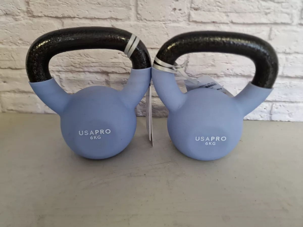 X 2 USA PRO Cast Iron Kettlebell 6kg Kettle Bell RRP £70