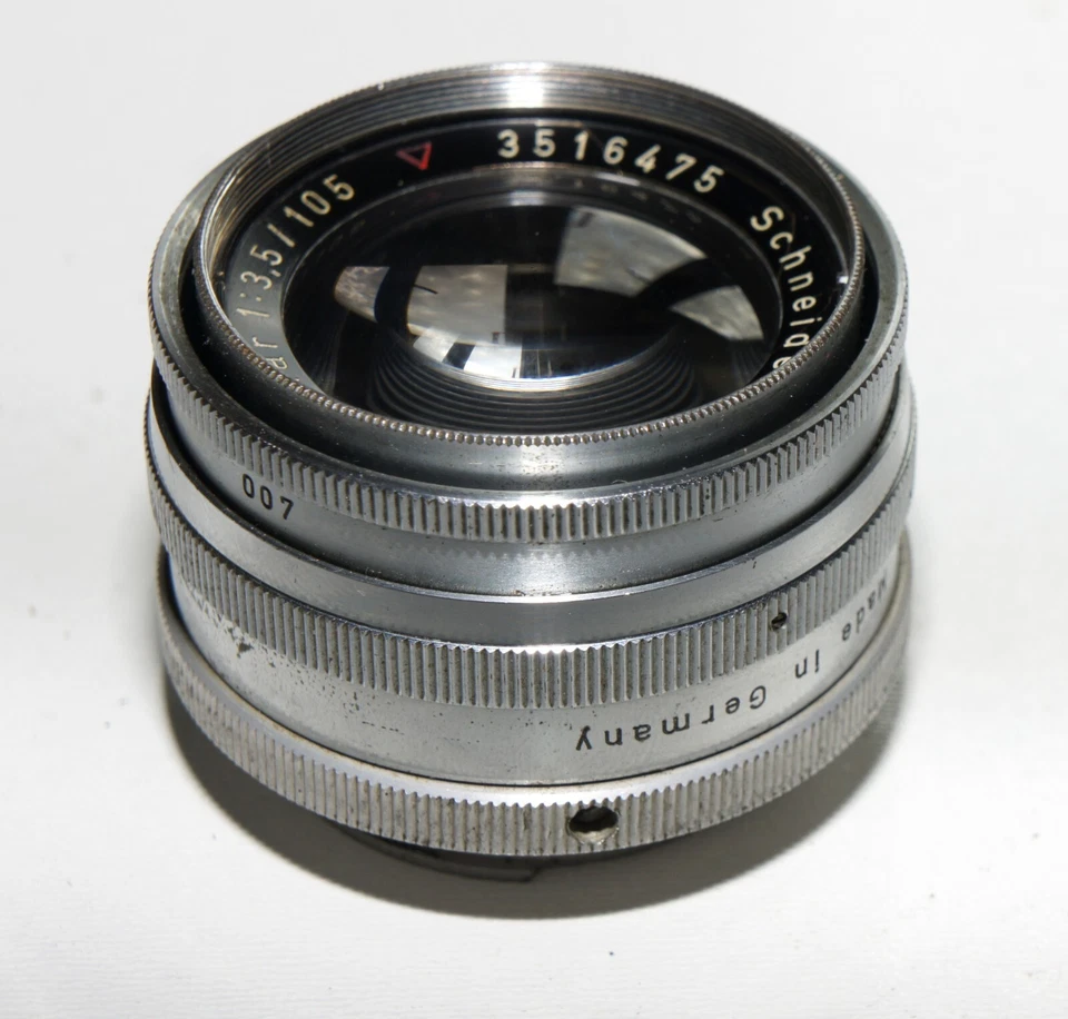 Lente SCHNEIDER XENAR 3.5/105mm montura Exakta PARA USAR CON FUELLE Foto 4 de 4