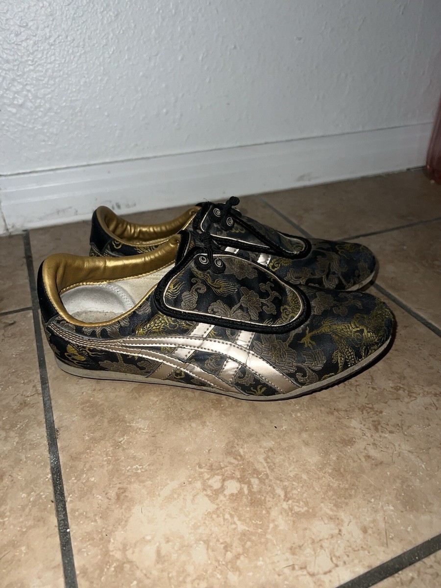 RARE Asics Onitsuka Tigers Tai Chi Tigress Black Gold 2006 RARE Asics Onitsuka Tigers Tai Chi Tigress Black Gold 2006