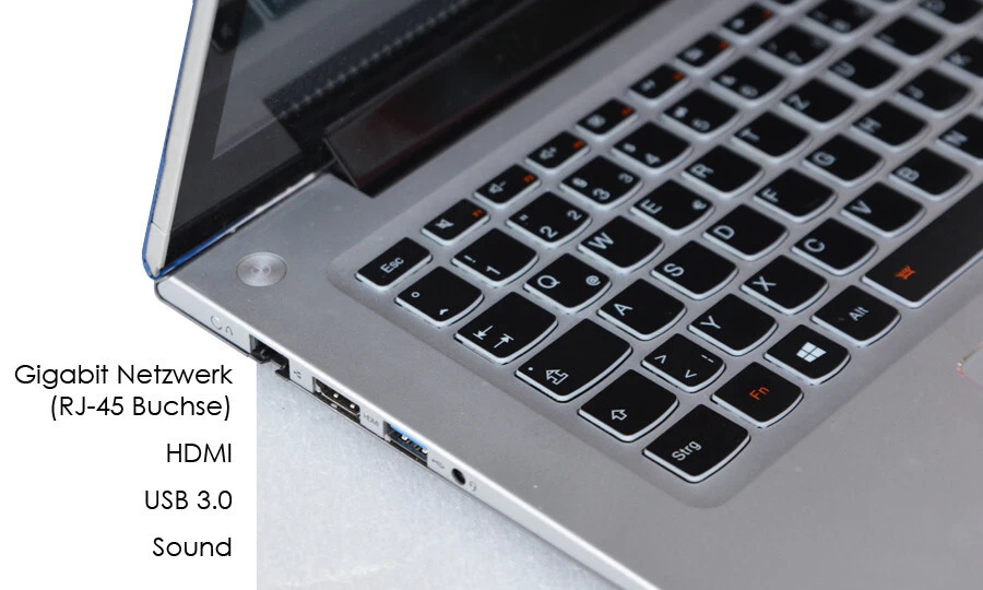 Notebook Lenovo U430 i5 Táctil 500GB SSD Disco Duro 8GB RAM Windows 10 Azul - Imagen 3 de 4