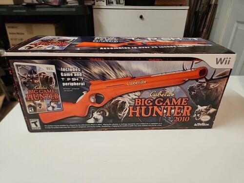 Nintendo Wii Cabela’s Big Game Hunter 2010 W/Top Shot Gun And Box Only - Picture 1 of 4