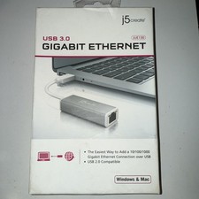 USB 3.0 Gigabit Ethernet Adapter  USB 3.0  2.0 10/100/1000 Gigabit New Sealed