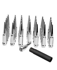 Spike Lug Nuts, 32pcs 4.4" Spiked Lug Nut for Chevy M14x1.5 Chrome 32PCS