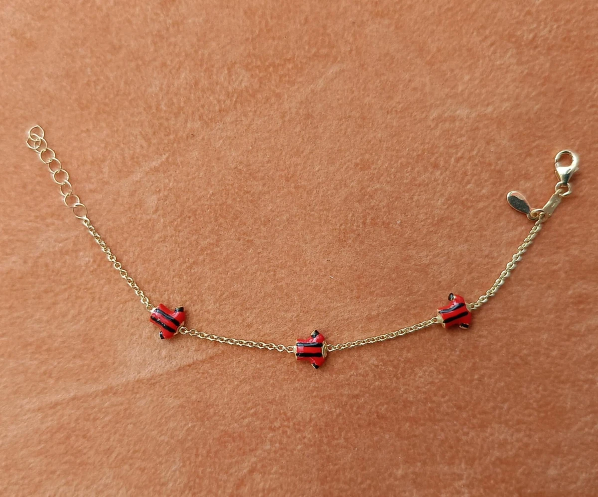 Graziosi pezzi Bracciale per bambini placcato in oro Italia