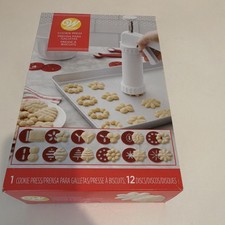 Wilton Cookie Press Set White Plastic/Metal W...