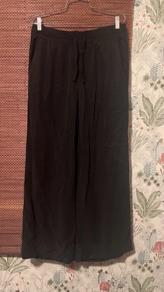 EVERLANE Women’s Black The Satin Pull-on Pant Sz L - Image 2 of 4