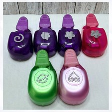 EK Success MINI PUNCHES Leaf Flowers Heart Punch Embossers Lot of 6