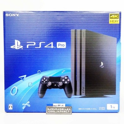 Sony PS4 PlayStation 4 Pro Jet Black 1TB Konsole CUH-7200BB01