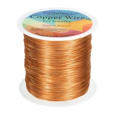 wire 328ft 26 Gauge Copper Craft Wrapping Wire, Rose Gold