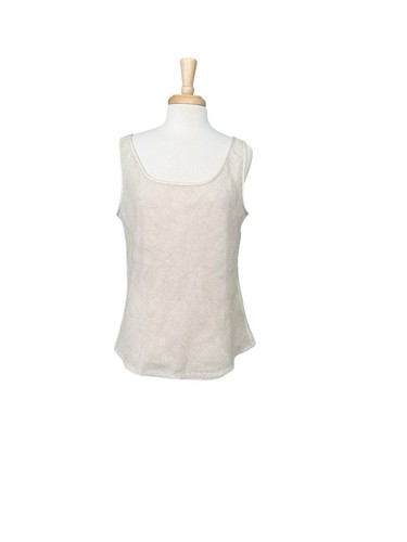 Lafayette 148 New York Sand Fitted Tank Top Size 16