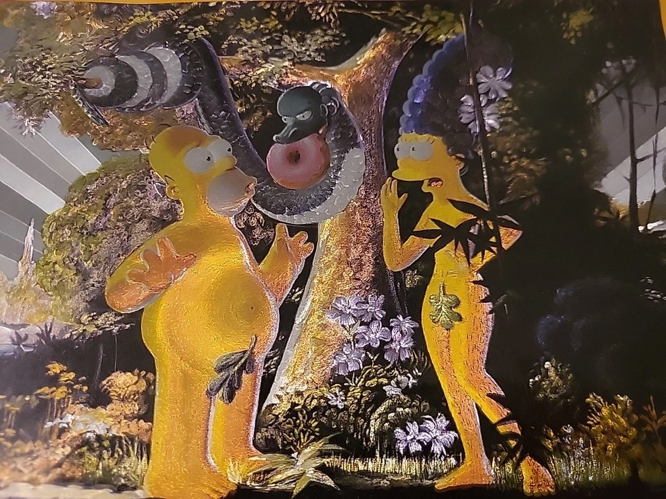 NEW RoseArt Magic Effects Collection The Simpson Garden Of Eden 500 Piece Puzzle - Image 2 of 4